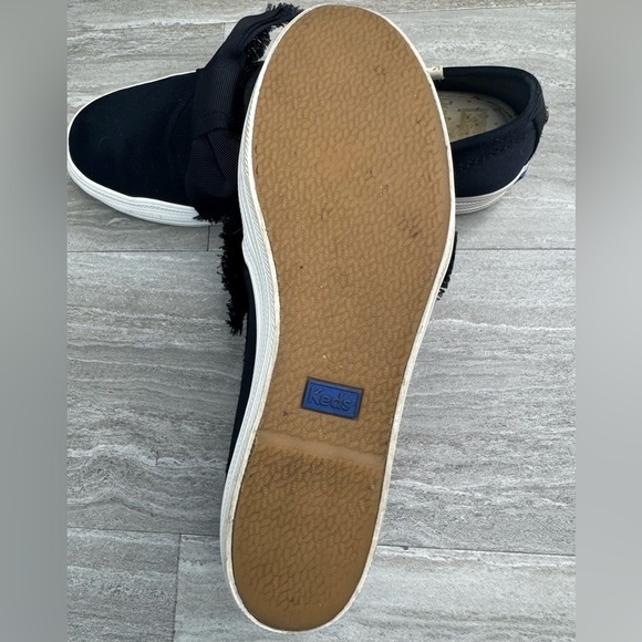 Kate Spade X Keds Triple Decker Satin Bow Tie Slip On Sneakers Size 6 - Picture 7 of 8